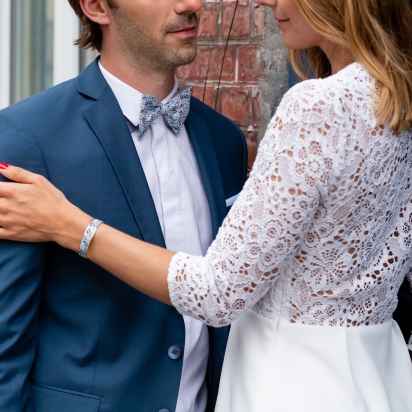 Liberty Light blue Eloise Bow Tie