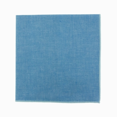 Blue jean Chambray pocket square