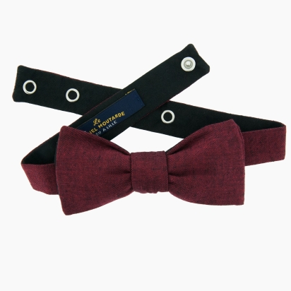 Burgundy Phoenix Japanese bow tie