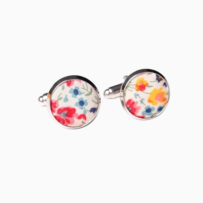 Coral Phoebe Liberty cufflinks 2