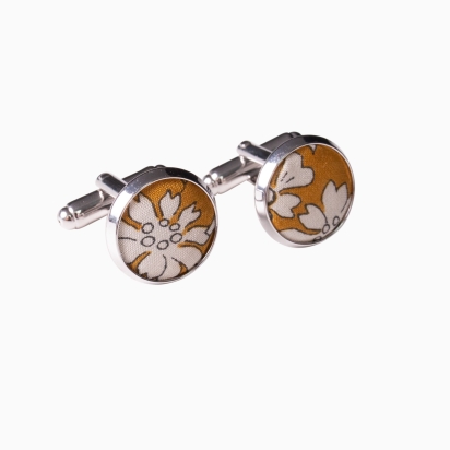 Liberty Mustard Capel Cufflinks 2