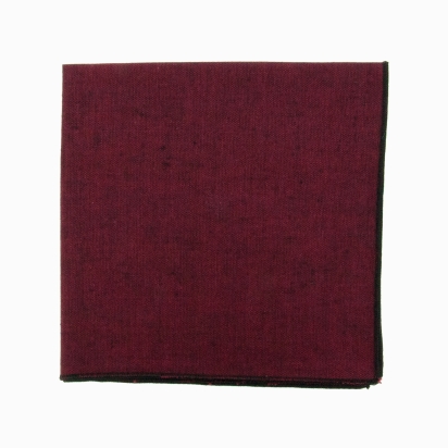 Burgundy Phoenix Japanese Pocket Square