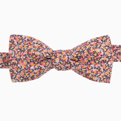 Liberty Orange / grey Pepper Bow Tie