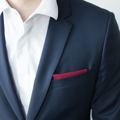 Burgundy Pocket Square 2