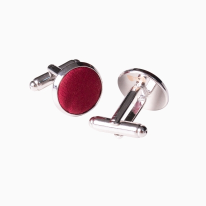 Plain Burgundy cufflinks