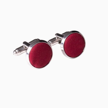 Plain Burgundy cufflinks
