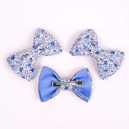 Lot de 3 BARRETTES - Tissu au choix 2