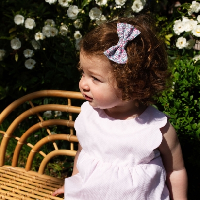 3 Girl's Hair clips - Choose your fabric