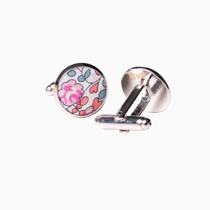 Liberty Powdery Pink Eloise Cufflinks