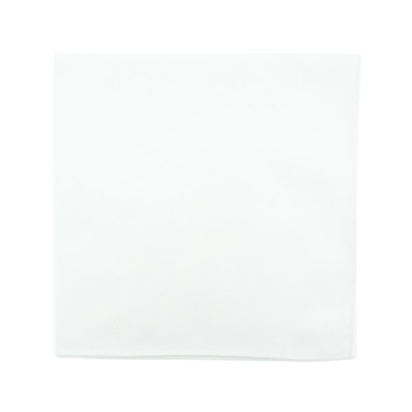 Pochette de costume blanche en coton