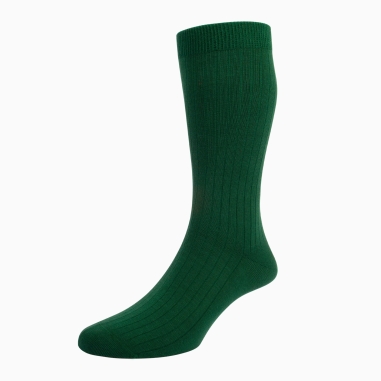 Dark green Organic Cotton Socks