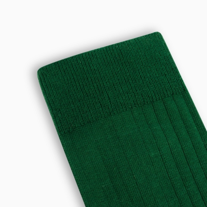 Chaussettes Coton bio vert foncé 2