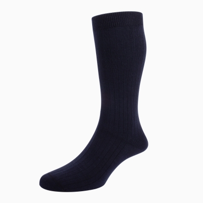 Chaussettes Coton bleu marine