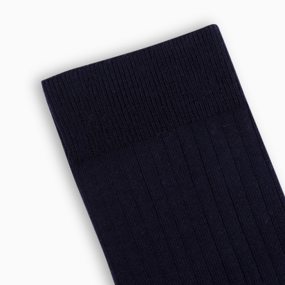 Chaussettes Coton bio bleu marine 2