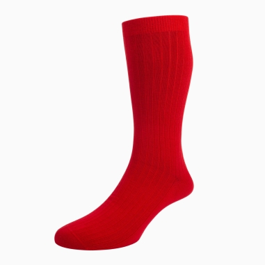 Chaussettes Coton bio rouge