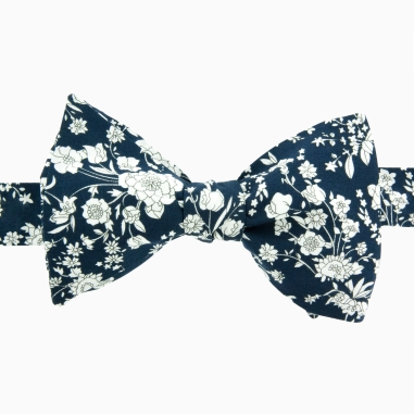 Navy blue Bloom Liberty bow tie
