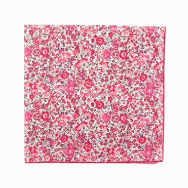 Raspberry pink Emma Liberty pocket square