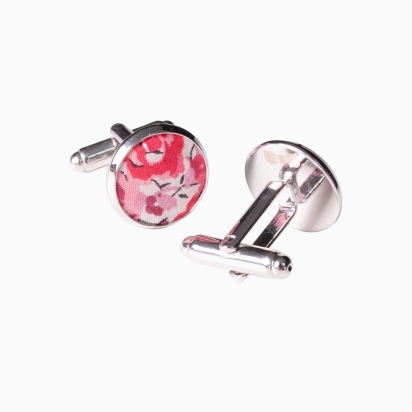 Liberty Raspberry Emma Cufflinks