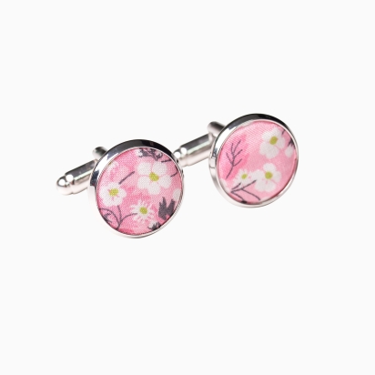 Boutons de manchette Liberty Mitsi Valéria blush 2