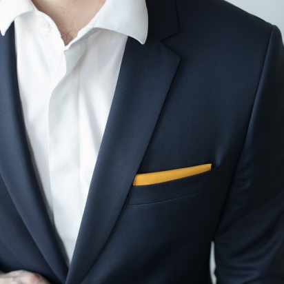 Mustard Pocket Square 2