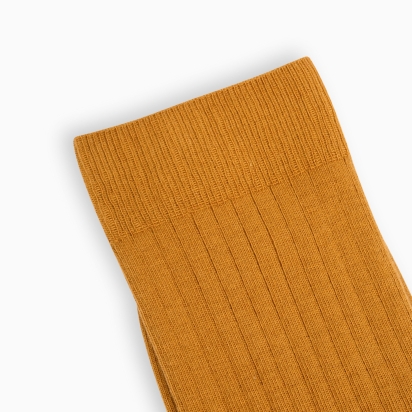 Chaussettes Coton bio moutarde