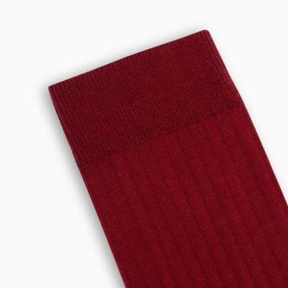 Burgundy Organic Cotton Socks