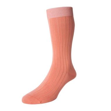 Peach Sea Island Cotton socks