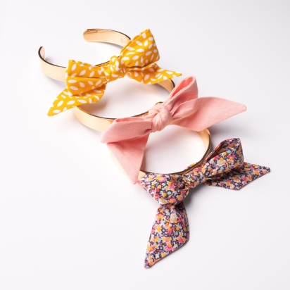 Gold Bracelet Fabric Bow – Choose a...
