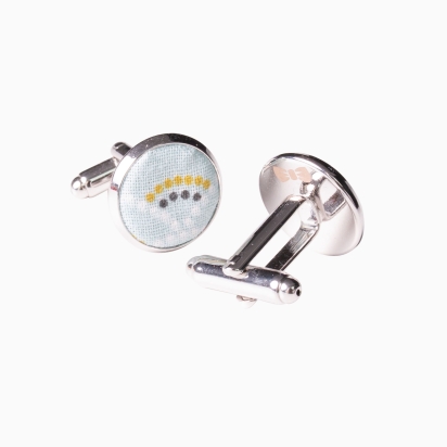 Boutons de manchette Shell givre