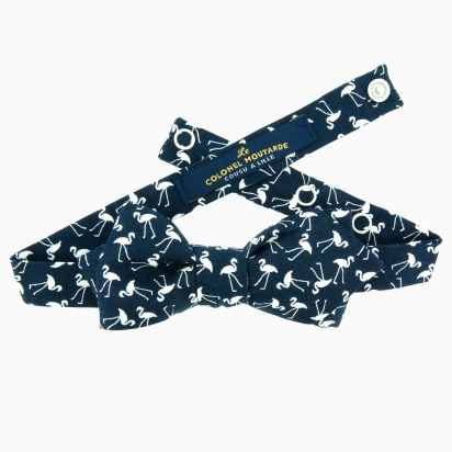 Noeud papillon Mini Flamingo marine