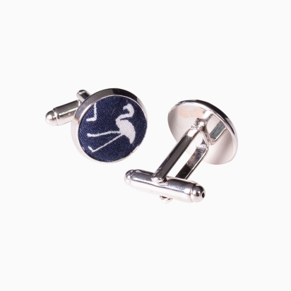 Boutons de manchette Mini Flamingo marine