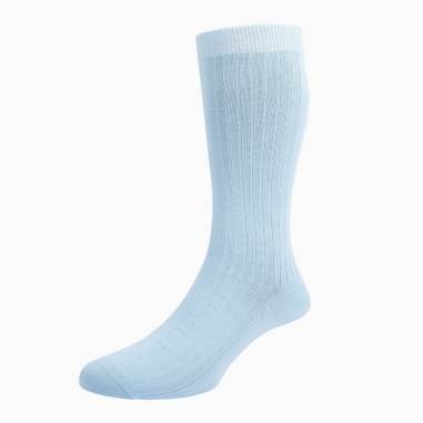 Sky Blue Organic Cotton Socks