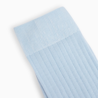 Chaussettes Coton bio bleu ciel 2