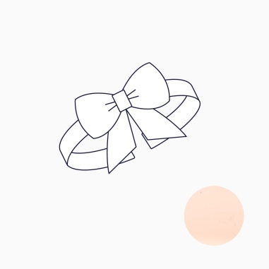 Rose Gold Bracelet Fabric Bow – Choice of 1 fabric