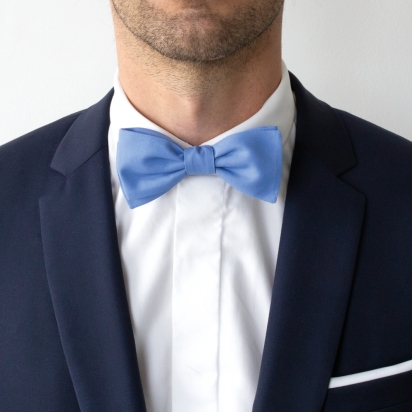 Nœud papillon Bleu bleuet 2