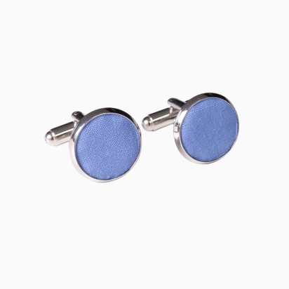 Boutons de manchette bleu bleuet 2