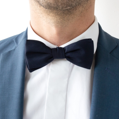 Sapphire Blue Bow Tie