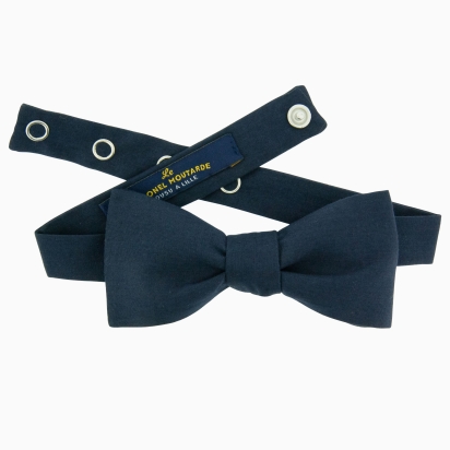 Noeud papillon bleu saphir