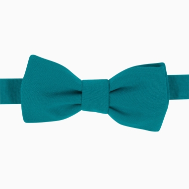 Peacock blue bow tie