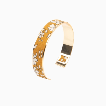 Bracelet laiton doré - Liberty Capel moutarde