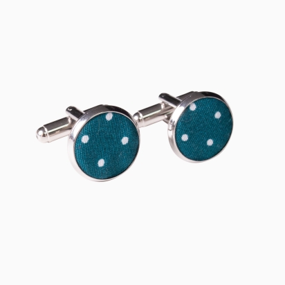 Boutons de manchette Mini Pois vert colvert 2