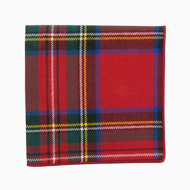 Crimson Dickson Tartan pocket square