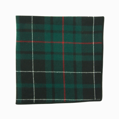 Emerald green MacKenzie Tartan Pocket Square