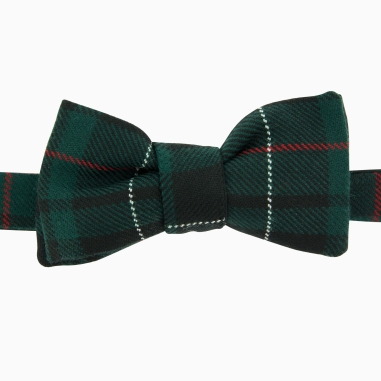 Emerald green MacKenzie Tartan bow tie