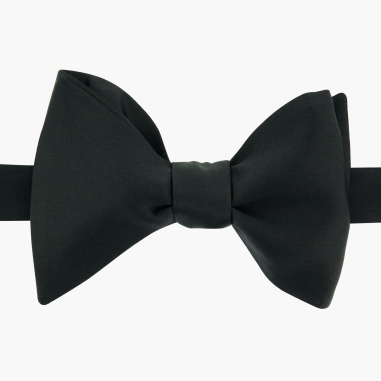 Black Silk bow tie