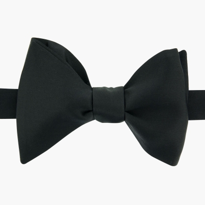 Black Silk Bow Tie