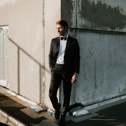 Classic Black Silk Bow Tie