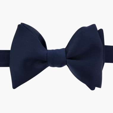 Navy blue Silk bow tie