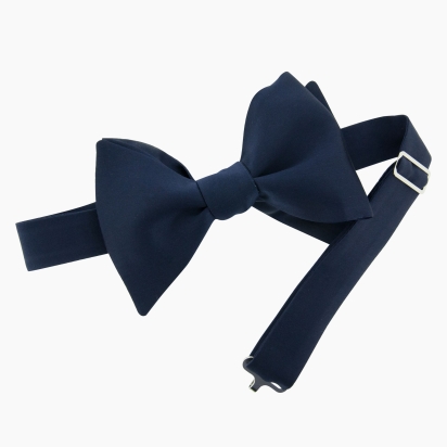 Nœud papillon Soie bleu marine