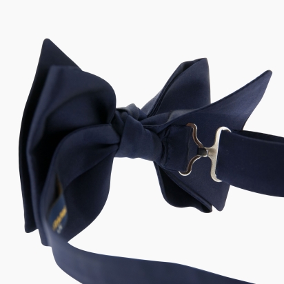 Navy blue Silk Bow Tie